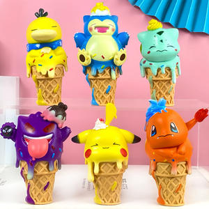 Lot de 6 figurines Pikachu en PVC de la série <span class=keywords><strong>Anime</strong></span> Sleeping, accessoires de décoration pour voiture, vente en gros - Product Image 5