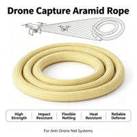 Cordon tressé léger en aramide haute résistance pour la capture de drones et les systèmes de protection de sécurité UAV