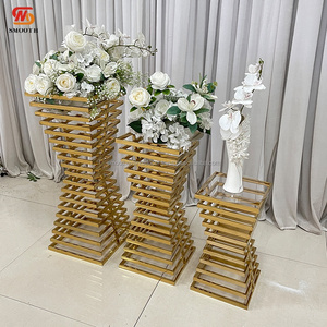 SMOOTH Metal Pedestal Plinth Cake Flower <b>Stand</b> Wedding Centerpiece Dessert Display Plinth for Decoration - Product Image 4