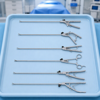 Pince à suture manuelle à mâchoires droites de 5 mm pour usage clinique hospitalier, instruments chirurgicaux laparoscopiques