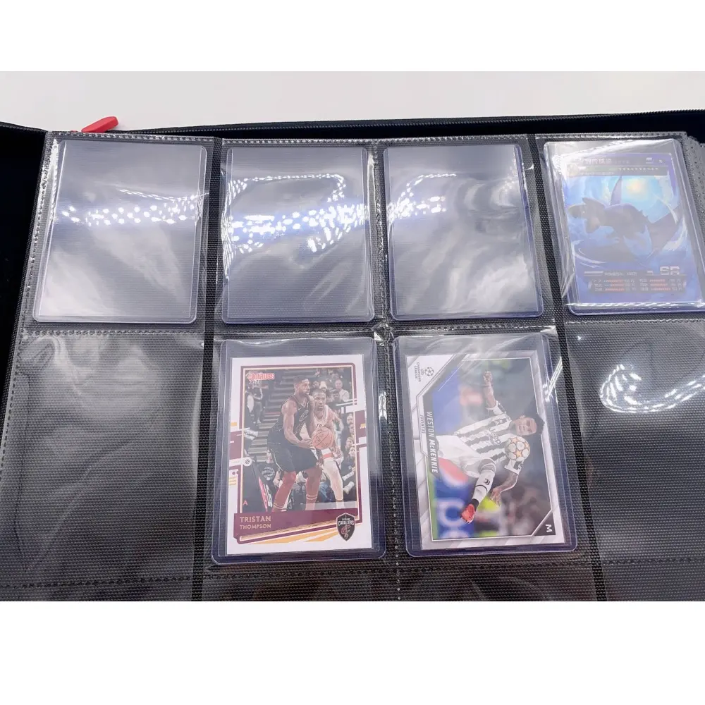 TopDeck TopLoader Binder contiene 200 + Toploader custodie rigide contiene MTG Yugioh TCG Trading Sports Holder JO-AP-10, TopLoader