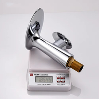 Robinet de lavabo cascade ovale rond chromé à poignée unique, à poser sur le comptoir, fournisseur d'usine