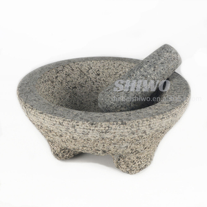 Mortero y Maja <span class=keywords><strong>de</strong></span> granito sin pulir <span class=keywords><strong>de</strong></span> gran capacidad, mortero Molcajete <span class=keywords><strong>de</strong></span> granito profesional y molinillo <span class=keywords><strong>de</strong></span> <span class=keywords><strong>piedra</strong></span> <span class=keywords><strong>de</strong></span> MAJA - Product Image 4