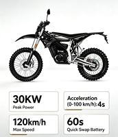 Moto tout-terrain électrique OEM à prix compétitif avec certification EEC pour la conduite hors route 72V 73AH