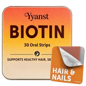 Bandes buccales de collagène et biotine OEM/ODM : Améliorent l'élasticité de la peau, réduisent les rides – Complément alimentaire végétalien personnalisé pour adultes - Product Image 1