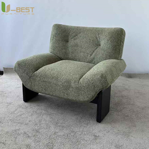 Fauteuil de hall d'hôtel U-best, siège central, style nordique moderne, chaise de salon classique en tissu pour bureau, club d'affaires, réception - Product Image 5
