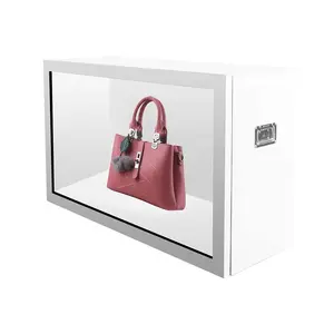 43 49 55 Zoll Indoor Digital Signage LCD-Vitrinen ständer Touchscreen Transparente Vitrine für Produkt werbung