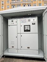 Poste de distribution métallique préfabriqué de type boîtier pour énergie solaire, usage intérieur, 12kV 24kV, distribution haute tension, minier, 2500kVA