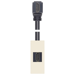 ซ็อกเก็ต HDMI 2.1b พร้อมสายเคเบิลเฮมพ์ 90 องศา ความยาว 14.2 ซม. สำหรับปลั๊กและเต้ารับ - Product Image 1