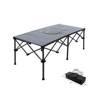 New Trend Products Outdoor <strong>BBQ</strong> Grill <strong>Korean</strong> Folding <strong>Table</strong> Dining Picnic Restaurant Furniture Bistro Stovetop <strong>Table</strong> - Product Image 4