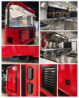 Camion de vente ambulante de crème glacée et de gelato entièrement équipé, homologué DOT VIN CE, remorque à desserts