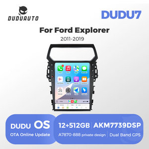 DUDUAUTO DUDU7 A7870 AKM7739 VELVET DSP TDA7808 Amplificateur 13,8 pouces pour Ford Explorer 2011-2019 U502 - Product Image 1