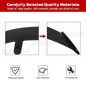 Spoiler universel en ABS, type de matériau générique, surface carbone, spoiler de coffre arrière pour Audi A3 Hatchback A1 Sportback Q2 Q3 Q5 Q7 - Product Image 3