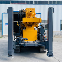 Foreuse hydraulique pour puits d'eau SY1000, profondeur 1000m, diesel 194kW, capacité de levage 36T, couple 14000N.m, machine de forage sur chenilles