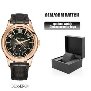 Reloj de Lujo Personalizado para Hombre, de Acero Inoxidable, con Movimiento de Cuarzo Japonés, Cristal de Zafiro, Esfera con Indicadores, Resistencia al Agua 5BAR - Product Image 2
