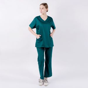 ชุดยูนิฟอร์มพยาบาลแขนสั้นผ้าทวิลพิมพ์ลายดิจิทัลสำหรับผู้หญิง ขายส่งชุดสครับสำหรับพยาบาล - Product Image 1