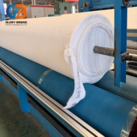 Géotextile non tissé en fibres staple, tissu aiguilleté pour les projets routiers, côtiers et de drainage