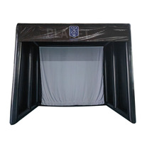 Simulateur de golf gonflable personnalisé pour domicile commercial Tente de practice pour terrain d'entraînement