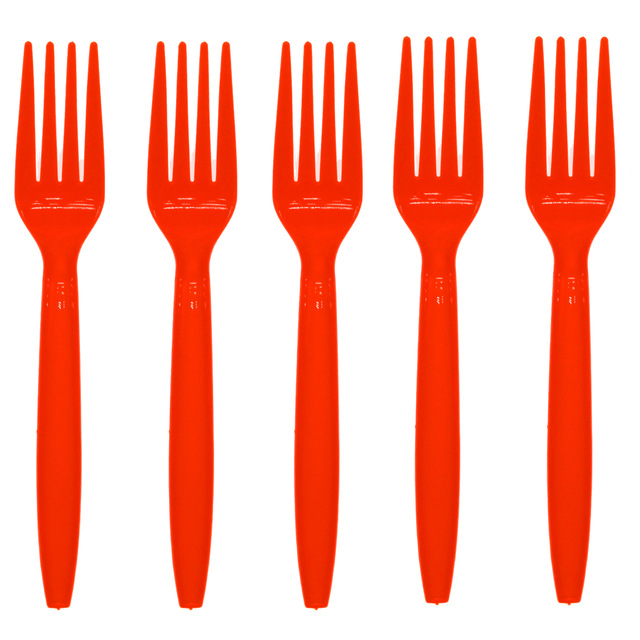 Fourchette rouge 10pcs