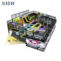 Personaliza tu Parque de Trampolines Profesional, Comercial, Grande, para Niños y Adultos, con Equipamiento Completo para Juegos en Interiores