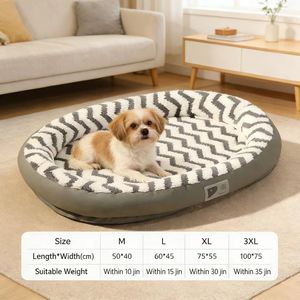 Cama para Mascotas de Lino XL para Otoño e Invierno, Caseta Gruesa con Pelo de Conejo, Ecológica, Diseño Sólido, Cálida para Perros y Gatos Grandes/Pequeños - Product Image 4