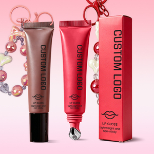 Lot de gloss à lèvres hydratant et brillant de haute qualité, marque privée, avec porte-clés papillon - Product Image 3