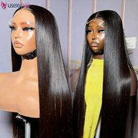 Perruques Lace Front Lisses 13x6 en Cheveux Humains, Cheveux Vietnamiens Bruts, Perruque HD Lace, Cheveux Indiens Remy à Cuticules Alignées, Perruque Full Lace Sans Colle