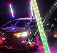 Nouvelle Antenne LED Spirale RGB de Sécurité Tout-Terrain 3000 Lumens Étanche IP67 360° pour Véhicules Tout-Terrain, Buggy, Dune de Sable, 4x4