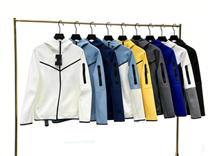 Ropa Deportiva de Felpa Técnica 100% Algodón con Bolsillo con Cremallera, Impermeable, de Secado Rápido, con Cuello Alto, para Hombre, con Capa de Aire en las Mangas - Product Image 5