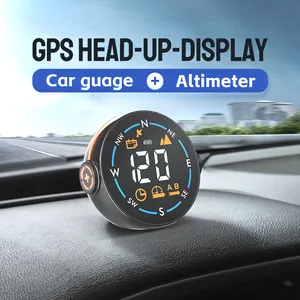 BESTJOY Automotive HUD Head Up H600G Display Car Universal GPS HUD Speedometer Altitude Compass Car Alarm