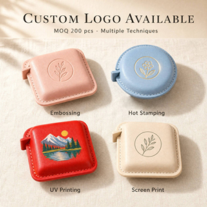 Leather Tape Measure 150cm 60in Measuring Tape Metric and Imperial Custom Logo for Wedding Favors Sewing Enthusiasts  - Product Image 4
