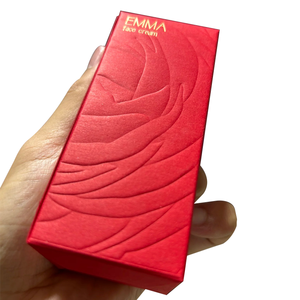 Customized High-end <strong>Red</strong> Paper Cosmetic <strong>Boxes</strong> with Gold Foil Embossing Design - Product Image 5