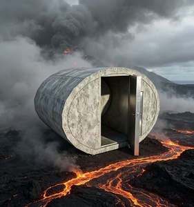 Pod de protection contre les catastrophes naturelles pour la maison, en béton haute résistance, pièce sécurisée pour la protection contre les catastrophes naturelles - Product Image 3