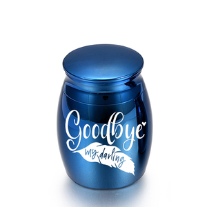 Urna <span class=keywords><strong>de</strong></span> cremación para cenizas humanas Mini urnas conmemorativas para perros Gatos Recuerdo funerario Recuerda tu amor perdido-Adiós My Darling - Product Image 6