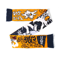 Bonnet et écharpe réversibles à double face en tricot jacquard avec motif graphique personnalisé