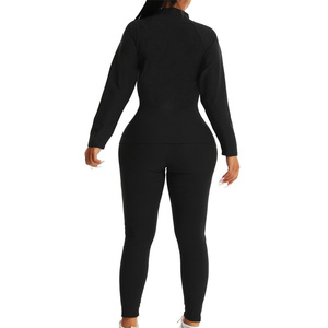 Combinaison de <span class=keywords><strong>sauna</strong></span> amincissante à manches longues en PVC écologique, style populaire, pour la perte de poids et le fitness à domicile, avec fermeture éclair - Product Image 6