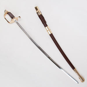 Épée de cérémonie royale en métal, couverture rigide, plaquée or, gravée, cérémonie de levée du drapeau, épée de style européen, épée occidentale - Product Image 3