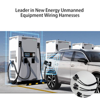 Kabel Harness Sensor Sinyal Y Splitter Terproteksi Kustom OEM 1 ke 2 untuk Energi Baru dan Mesin Industri
