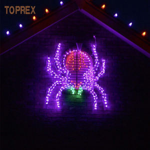 Decorazioni Personalizzate per Feste di Halloween in Stile Western con LED 2D a Forma di Ragno, Fantasma e Pipistrello Spaventoso - Product Image 6