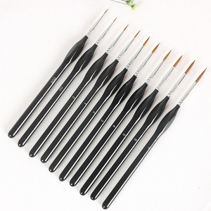 Juego de pinceles para pintar con detalles finos-Kolinsky/Weasel Hair Liner <span class=keywords><strong>Brushes</strong></span> con agarre triangular para ilustración y arte en miniatura - Product Image 1