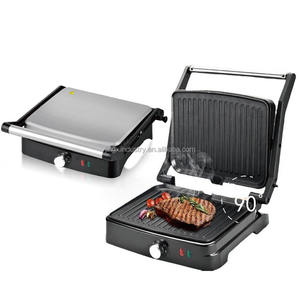 เครื่องทำ Panini, isiler 2ชิ้น Panini กดย่าง, คนรักสเต็กย่างไฟฟ้า-สร้างสเต็กคุณภาพร้านอาหารที่บ้าน - Product Image 3