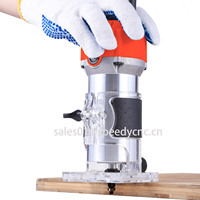Travail du bois main 800W 30000R/MIN tondeuse stratifié fraisage gravure carbure de tungstène électrique pour bois routeur outil