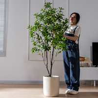 Plante artificielle de haute qualité, écologique, en plastique souple, type Maebum, pour vase, verdure, mariage, jardin, bureau, véranda, décoration intérieure