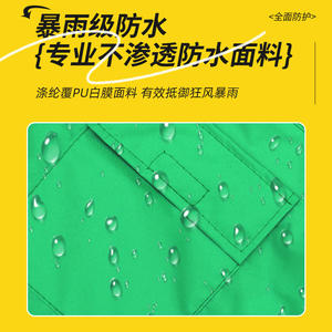 Nouvelle veste de pluie pour animaux de compagnie, pour chiens de petite à moyenne taille, vêtements imperméables à capuche réfléchissants, ajustement universel, vert et bleu, toutes saisons - Product Image 5