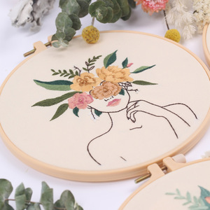 Kit de <span class=keywords><strong>bordado</strong></span> de girasol DIY de belleza botánica, juego de costuras creativas para adultos, <span class=keywords><strong>bordado</strong></span> de arte corporal para adultos, <span class=keywords><strong>bordado</strong></span> DIY - Product Image 6