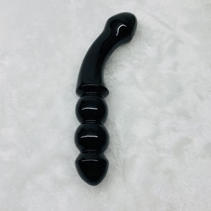 Siyah Obsidyen Kristal Dildo Değnek Masaj Aleti Anal Boncuk Yoni Değnek Siyah Obsidyen Enerji Şifa Değneği Kadınlar için Meditasyon ve Rahatlama - Product Image 1