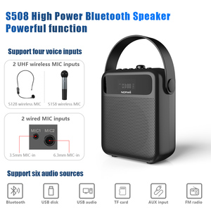 Norwii S508 30W Microphone sans fil rechargeable Amplificateur vocal avec casque/microphone portable <span class=keywords><strong>pour</strong></span> enseignant Discours public - Product Image 2