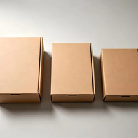 Boîtes en carton ondulé écologiques personnalisées pour l'emballage express du commerce électronique. Logos personnalisables disponibles.