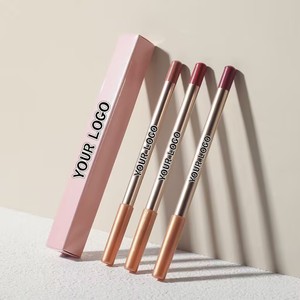 <span class=keywords><strong>Crayon</strong></span> à <span class=keywords><strong>lèvres</strong></span> en bois doré mat, crème, pour revendeurs, marque privée, marron - Product Image 1