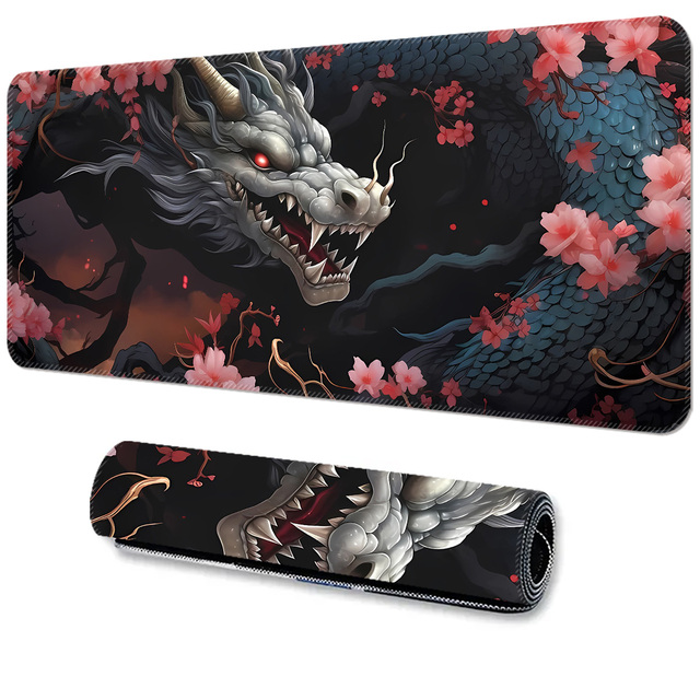 Large Desk Mat Gaming Mouse Pad, Customizable Rubber